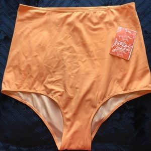 Kortni Jeane Orange High Waist Bottoms 2XL